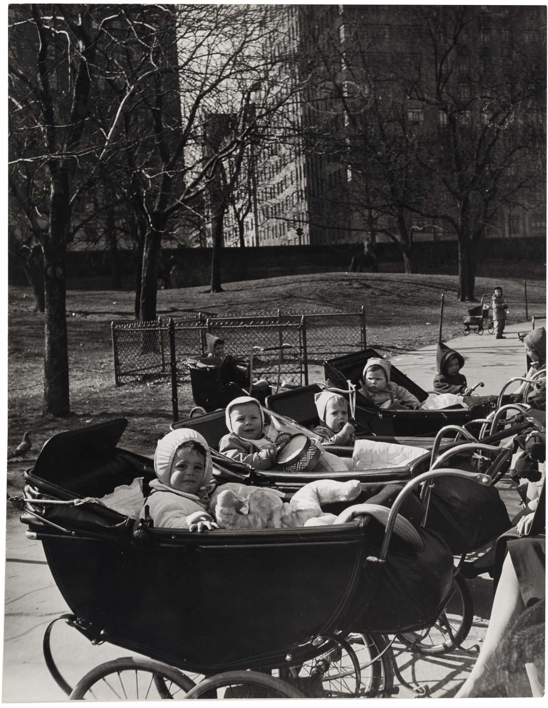 Lilly Joss: Serie „Frühling im Central Park“: Kinderwägen, New York, erschienen in: LIFE 24. April 1944, Wien Museum  
