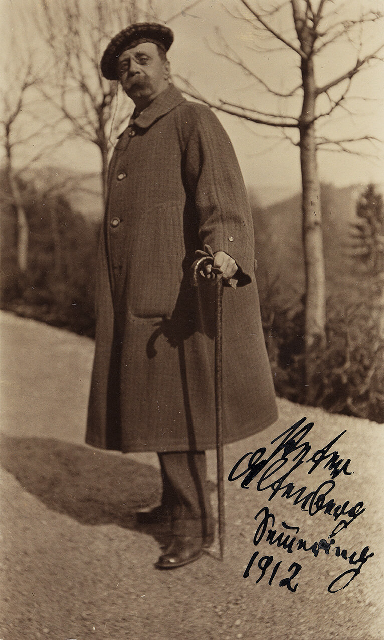 Semmering-Verdichter Peter Altenberg, Postkarte 1912, Wien Museum